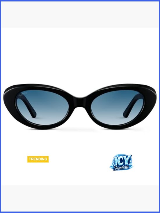 Polarized Cat-Eye Sunglasses, Acetate Frame, UV Protection, Oval Lenses main image 5